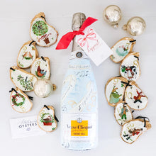 Load image into Gallery viewer, The 12 Days of Christmas Statement Oyster Ornament Set