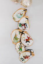 Load image into Gallery viewer, The 12 Days of Christmas Statement Oyster Ornament Set